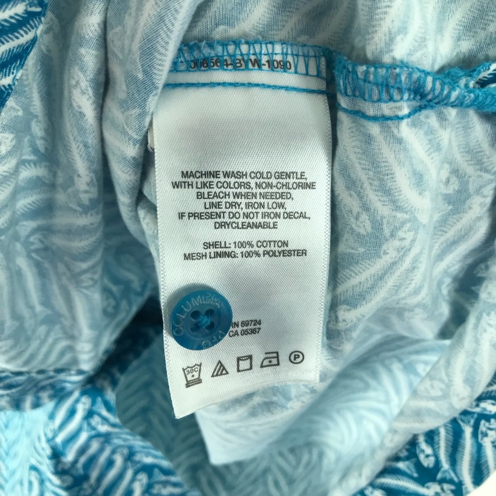 PFG S/S Vented Button Up Fish Bones Fishing Shirt - Picture 6 of 8